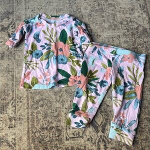 Milkmaid Goods 2 Piece Floral Pajama Set 0-3 Months